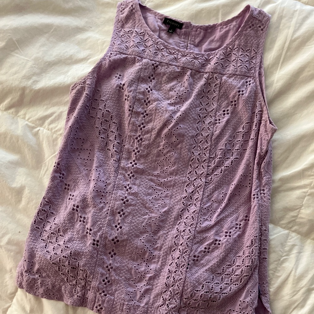 Talbots sleeveless blouse